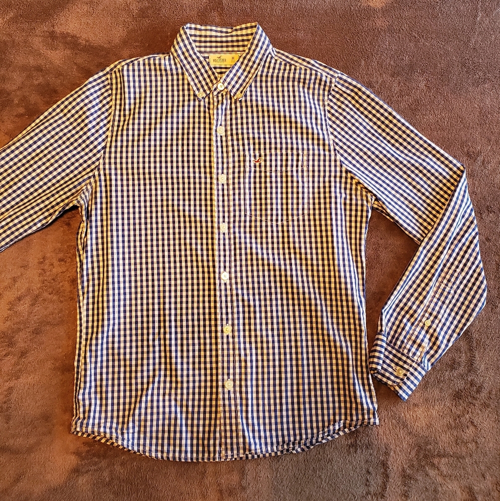 Hollister Mens Casual Button Up Shirt Size M